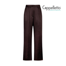Carica l'immagine nel visualizzatore di Gallery, Pantaloni in Raso con Spacchetti Cioccolato CA6147