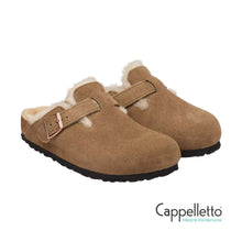 Carica l'immagine nel visualizzatore di Gallery, BOSTON Shearling Donna Pelle Scamosciata Dark Tea