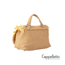 Carica l'immagine nel visualizzatore di Gallery, Postina BABY Vimini con Frangia Beige Paprika Dolce