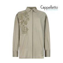 Carica l'immagine nel visualizzatore di Gallery, Camicia Oversize con Ricamo Green Peppermint CA6287