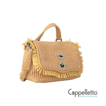 Carica l'immagine nel visualizzatore di Gallery, Postina BABY Vimini con Frangia Beige Paprika Dolce