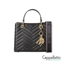 Carica l'immagine nel visualizzatore di Gallery, KRISSY WAVE M Borsa a Mano Black/Gold