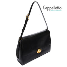 Carica l'immagine nel visualizzatore di Gallery, DOMUS M Shoulder Bag Vitello Nero