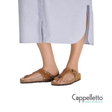 Carica l'immagine nel visualizzatore di Gallery, GIZEH Donna Rivet Infradito Suede Mink