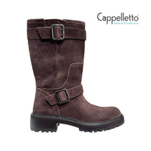 Carica l'immagine nel visualizzatore di Gallery, GENSIS Biker Boot in Camoscio Marrone
