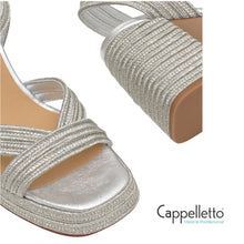 Carica l'immagine nel visualizzatore di Gallery, VALLE 142 Sandalo Metallizzato Platino