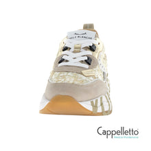 Carica l'immagine nel visualizzatore di Gallery, CLUB105 Sneaker Donna Suede/Paillettes Beige Platinum