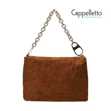 Carica l'immagine nel visualizzatore di Gallery, REFLEX Borsa Big 3028 Suede Croco Cognac