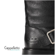 Carica l'immagine nel visualizzatore di Gallery, CPH 441 Stivale Biker in Pelle Nera