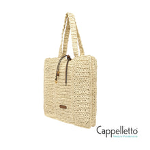 Carica l'immagine nel visualizzatore di Gallery, NEFELI Shopper in Paglia Crochet Corda