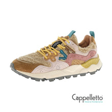 Carica l'immagine nel visualizzatore di Gallery, YAMANO 3 Sneaker Donna in Suede e Tessuto Rosa-Beige