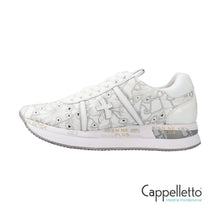 Carica l'immagine nel visualizzatore di Gallery, CONNY Sneaker Donna Nappa Bianca Fori 7364