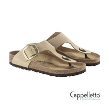 Carica l'immagine nel visualizzatore di Gallery, GIZEH Donna Big Buckle Nubuck Leather Sandcastle