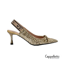 Carica l'immagine nel visualizzatore di Gallery, SlingBack Glitter Gold