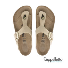 Carica l'immagine nel visualizzatore di Gallery, GIZEH Donna Big Buckle Nubuck Leather Sandcastle