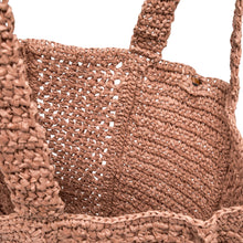 Carica l'immagine nel visualizzatore di Gallery, NEFELI Shopper in Paglia Crochet Blush