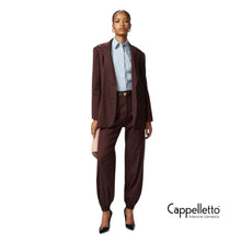 Carica l'immagine nel visualizzatore di Gallery, CAPRONI Pantaloni Flanella Bordeaux