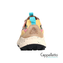 Carica l'immagine nel visualizzatore di Gallery, YAMANO 3 Donna Suede/Print Leo Cotone Beige-Sabbia