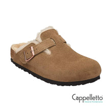 Carica l'immagine nel visualizzatore di Gallery, BOSTON Shearling Donna Pelle Scamosciata Dark Tea
