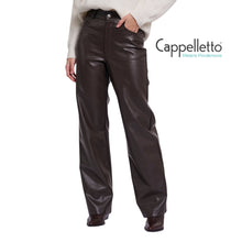 Carica l'immagine nel visualizzatore di Gallery, CORIAN REGULAR Pantalone EcoPelle Marrone