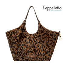 Carica l'immagine nel visualizzatore di Gallery, DUA Big Borsa in Pelle e Cavallino Lince/Cuoio