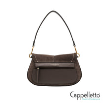 Carica l'immagine nel visualizzatore di Gallery, HELENA ROUND Borsa Piccola in Suede Moka