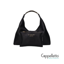 Carica l'immagine nel visualizzatore di Gallery, ELLISSE Hobo Bag Macro Dollaro Nero