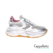 Carica l'immagine nel visualizzatore di Gallery, CLUB119 Sneaker Donna Suede/Mesh Laminato Argento