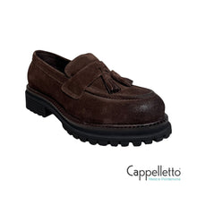 Carica l'immagine nel visualizzatore di Gallery, Mocassino Donna BL35029 Suede Testa di Moro