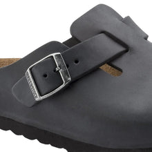 Carica l'immagine nel visualizzatore di Gallery, Boston Uomo Black Oiled Leather