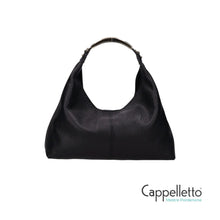 Carica l'immagine nel visualizzatore di Gallery, ELLISSE Hobo Bag Macro Dollaro Nero