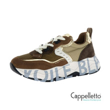 Carica l'immagine nel visualizzatore di Gallery, CLUB105 Sneaker Donna Suede/Nylon Cocoa-Dark Brown