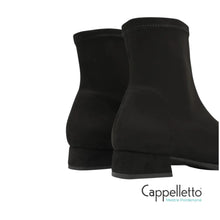 Carica l'immagine nel visualizzatore di Gallery, FAXE STUDIO Stivaletto EcoCamoscio Nero
