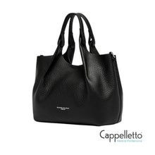 Carica l'immagine nel visualizzatore di Gallery, DUA Borsa Media in Pelle Nero