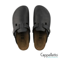 Carica l'immagine nel visualizzatore di Gallery, Boston Uomo Black Oiled Leather