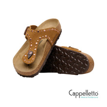 Carica l'immagine nel visualizzatore di Gallery, GIZEH Donna Rivet Infradito Suede Mink