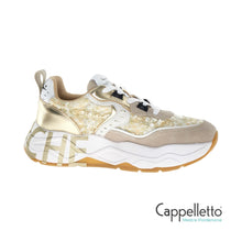 Carica l'immagine nel visualizzatore di Gallery, CLUB105 Sneaker Donna Suede/Paillettes Beige Platinum