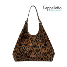 Carica l'immagine nel visualizzatore di Gallery, DUA Big Borsa in Pelle e Cavallino Lince/Cuoio