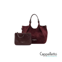 Carica l'immagine nel visualizzatore di Gallery, DUA Borsa Media in Suede Amarone