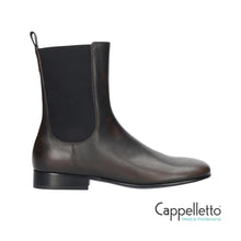 Carica l'immagine nel visualizzatore di Gallery, KENDRA Booties Pelle Marrone Anticata