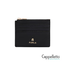 Carica l'immagine nel visualizzatore di Gallery, CAMELIA S Zipped Card Case Nero