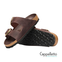 Carica l'immagine nel visualizzatore di Gallery, ARIZONA Donna Big Buckle Oiled Leather Habana