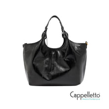 Carica l'immagine nel visualizzatore di Gallery, DUA Borsa Media Stampa Anguilla Nero