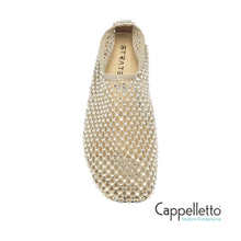 Carica l'immagine nel visualizzatore di Gallery, Ballerine Bijoux Beige Platino All Over Strass