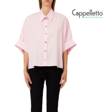 Carica l'immagine nel visualizzatore di Gallery, Camicia Oversize in Popeline Rosa Tulip CA6255