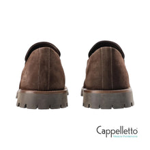 Carica l'immagine nel visualizzatore di Gallery, CPH 848 Penny Loafer Donna in Suede Cioccolato