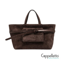 Carica l'immagine nel visualizzatore di Gallery, BELTY Borsa in Suede Moka
