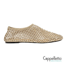 Carica l'immagine nel visualizzatore di Gallery, Ballerine Bijoux Beige Platino All Over Strass