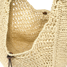 Carica l'immagine nel visualizzatore di Gallery, NEFELI Borsa Hobo in Raffia Corda