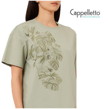 Carica l'immagine nel visualizzatore di Gallery, T-Shirt con Stampa e Ricami Green Peppermint CA6330